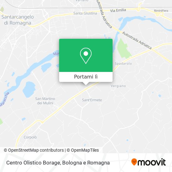 Mappa Centro Olistico Borage