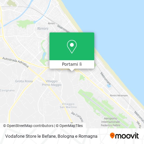 Mappa Vodafone Store le Befane