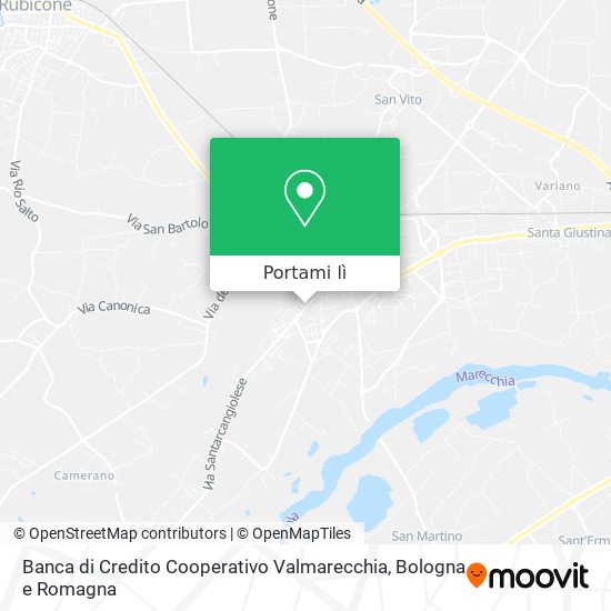 Mappa Banca di Credito Cooperativo Valmarecchia