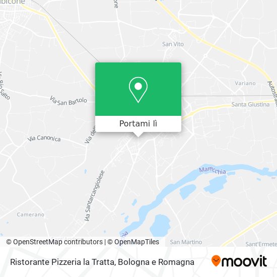 Mappa Ristorante Pizzeria la Tratta