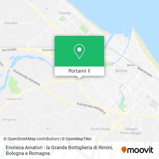 Mappa Enoteca Amatori - la Grande Bottiglieria di Rimini