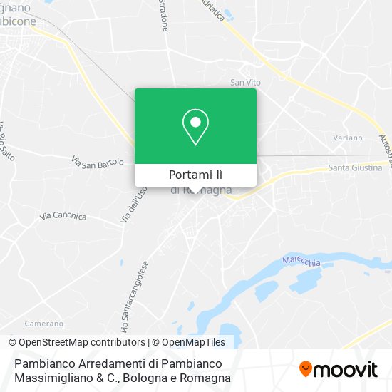 Mappa Pambianco Arredamenti di Pambianco Massimigliano & C.