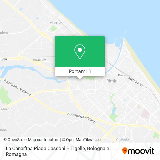 Mappa La Canar'Ina Piada Cassoni E Tigelle