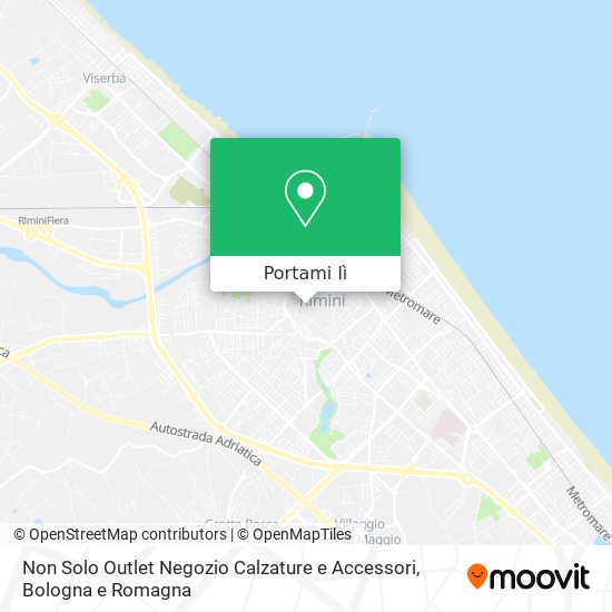 Mappa Non Solo Outlet Negozio Calzature e Accessori
