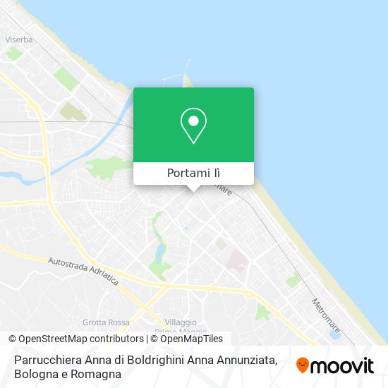 Mappa Parrucchiera Anna di Boldrighini Anna Annunziata