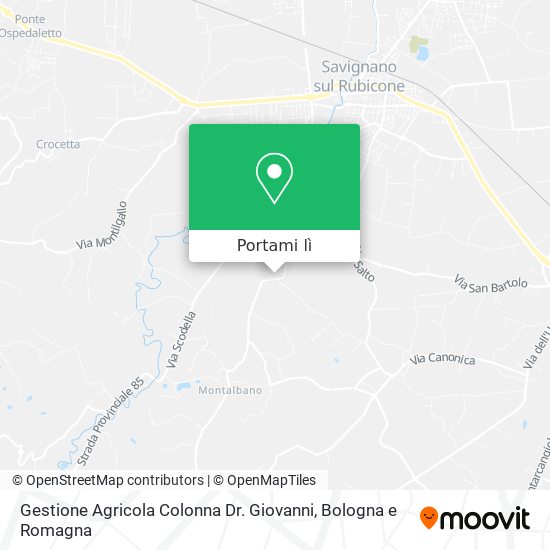 Mappa Gestione Agricola Colonna Dr. Giovanni