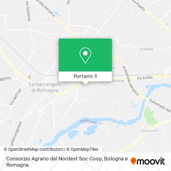 Mappa Consorzio Agrario del Nordest Soc Coop