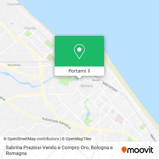 Mappa Sabrina Preziosi-Vendo e Compro Oro