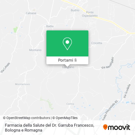 Mappa Farmacia della Salute del Dr. Garruba Francesco