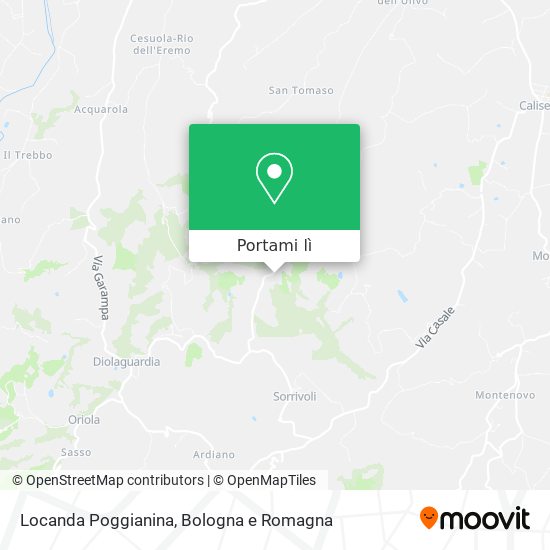 Mappa Locanda Poggianina