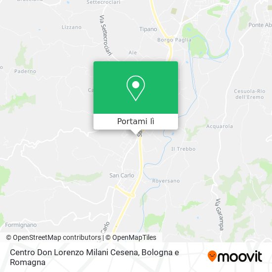 Mappa Centro Don Lorenzo Milani Cesena