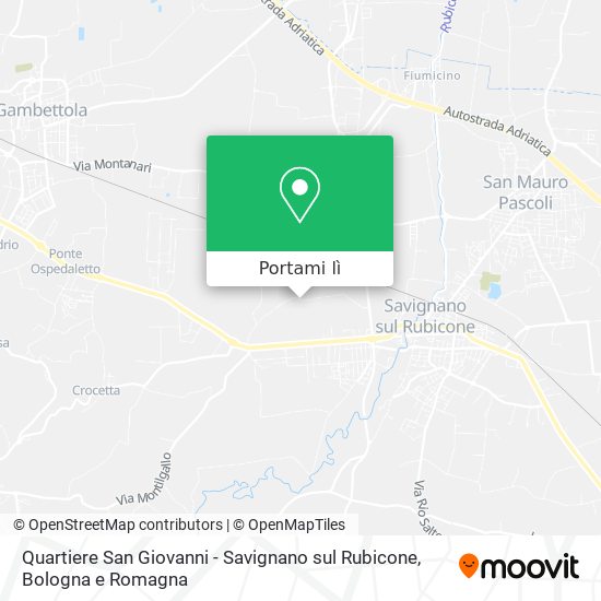 Mappa Quartiere San Giovanni - Savignano sul Rubicone