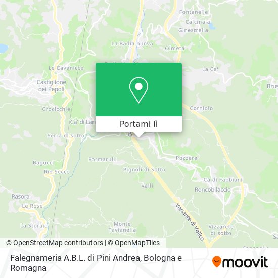 Mappa Falegnameria A.B.L. di Pini Andrea