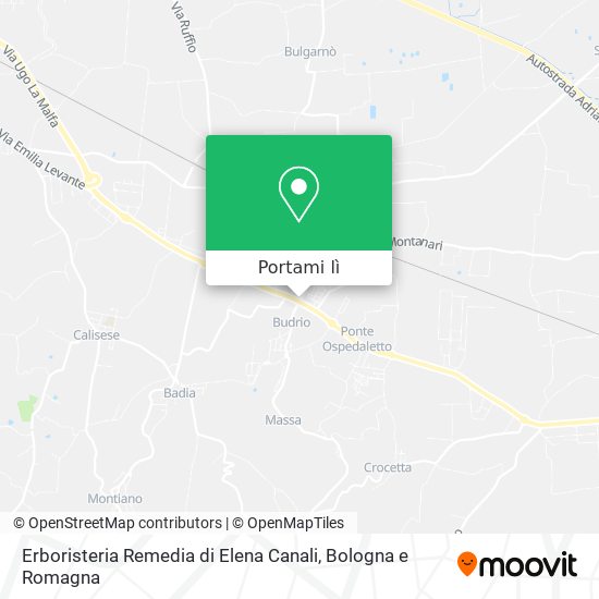 Mappa Erboristeria Remedia di Elena Canali