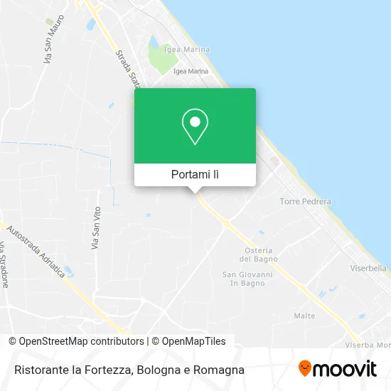 Mappa Ristorante la Fortezza