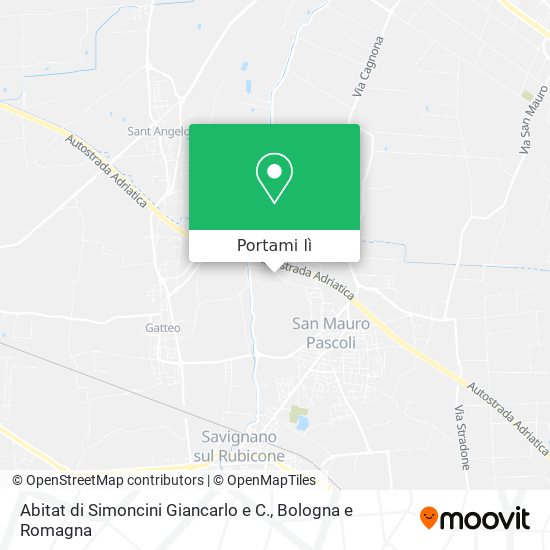 Mappa Abitat di Simoncini Giancarlo e C.
