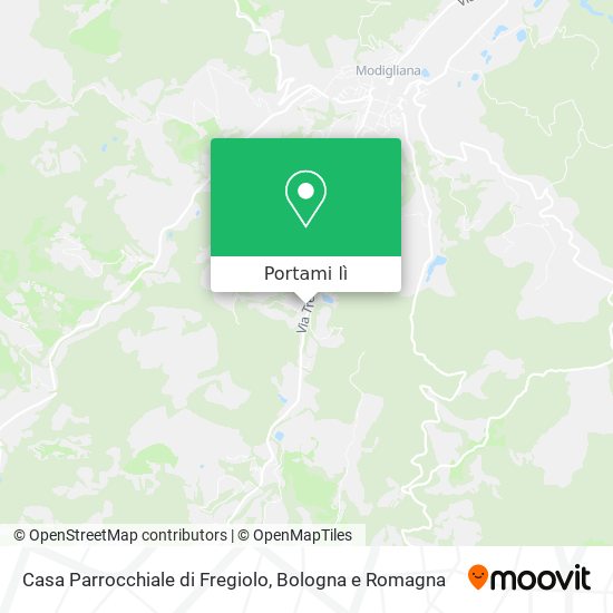 Mappa Casa Parrocchiale di Fregiolo