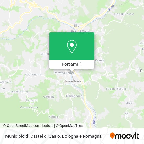 Mappa Municipio di Castel di Casio