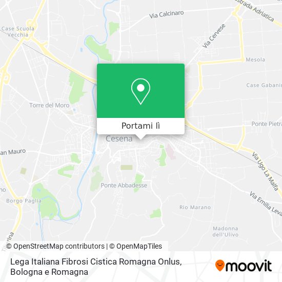 Mappa Lega Italiana Fibrosi Cistica Romagna Onlus