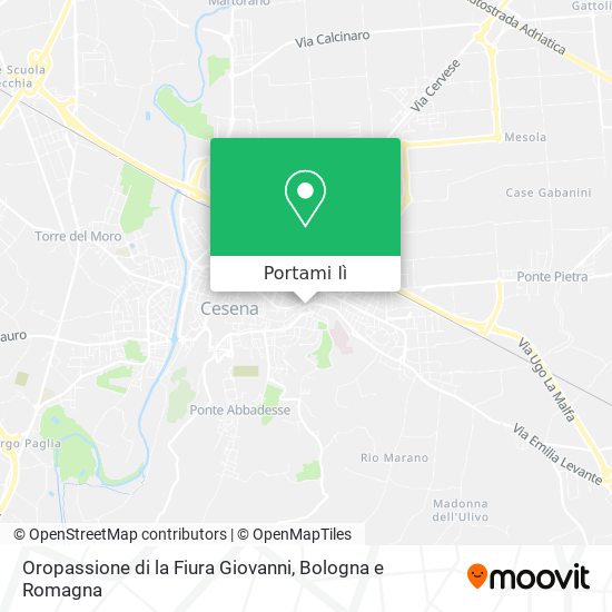 Mappa Oropassione di la Fiura Giovanni