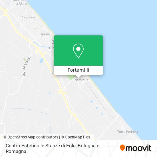Mappa Centro Estetico le Stanze di Egle