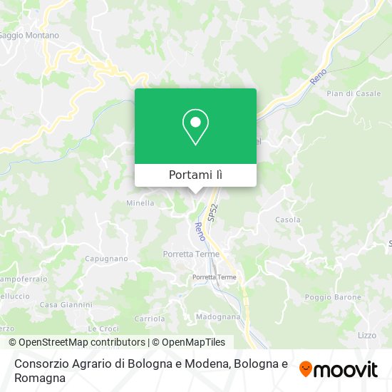 Mappa Consorzio Agrario di Bologna e Modena