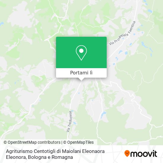 Mappa Agriturismo Centotigli di Maiolani Eleonaora Eleonora