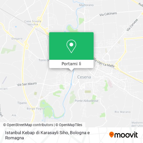 Mappa Istanbul Kebap di Karasayli Siho