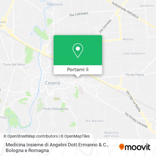 Mappa Medicina Insieme di Angelini Dott.Ermanno & C.