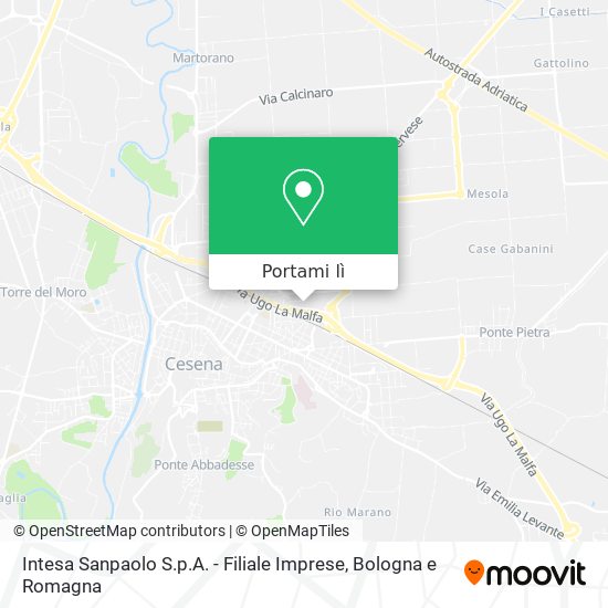 Mappa Intesa Sanpaolo S.p.A. - Filiale Imprese