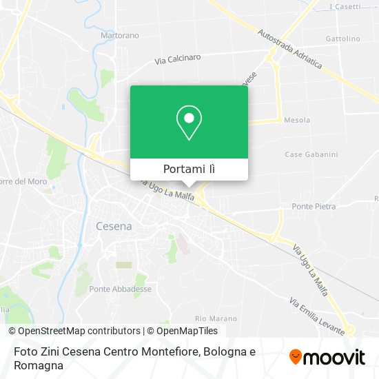 Mappa Foto Zini Cesena Centro Montefiore