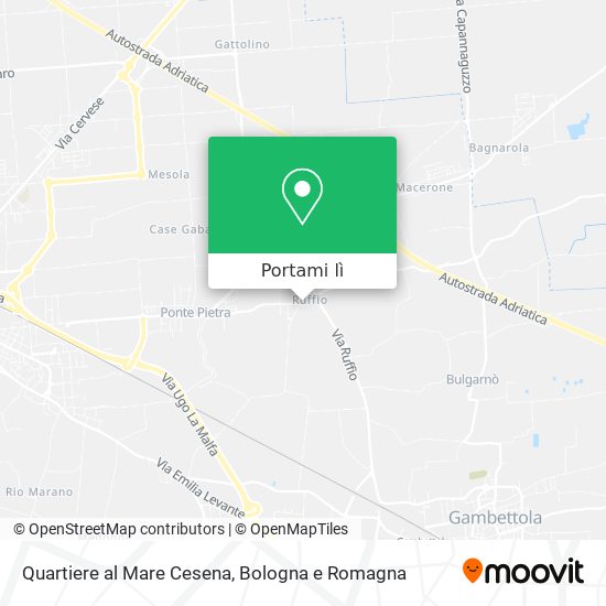 Mappa Quartiere al Mare Cesena