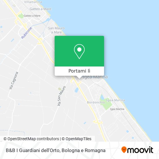 Mappa B&B I Guardiani dell'Orto