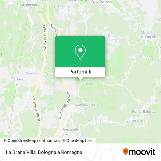 Mappa La Brana Villa