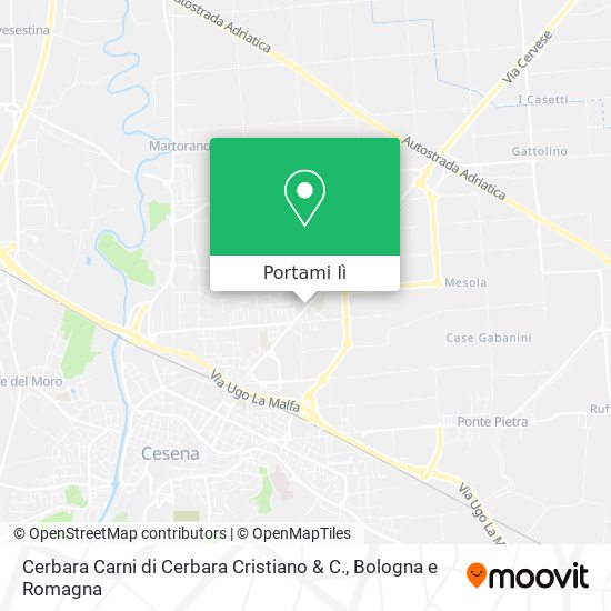 Mappa Cerbara Carni di Cerbara Cristiano & C.