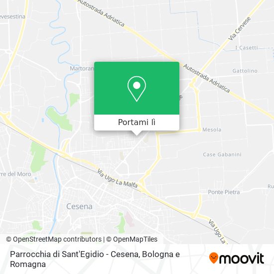 Mappa Parrocchia di Sant'Egidio - Cesena