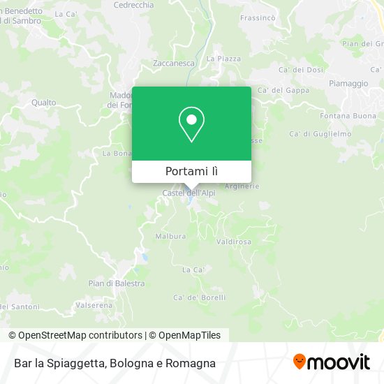 Mappa Bar la Spiaggetta