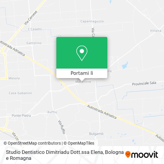 Mappa Studio Dentistico Dimitriadu Dott.ssa Elena
