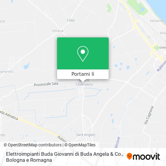Mappa Elettroimpianti Buda Giovanni di Buda Angela & Co.