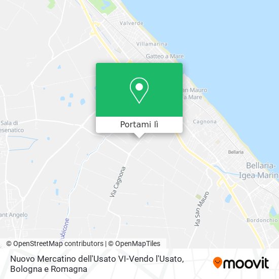 Mappa Nuovo Mercatino dell'Usato VI-Vendo l'Usato