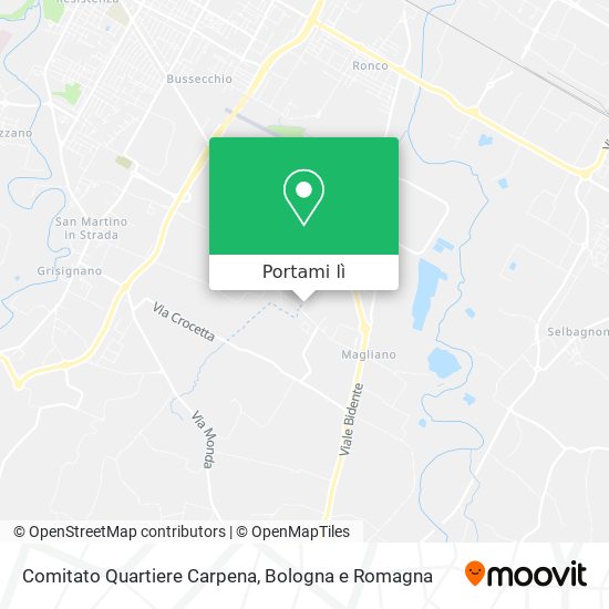 Mappa Comitato Quartiere Carpena