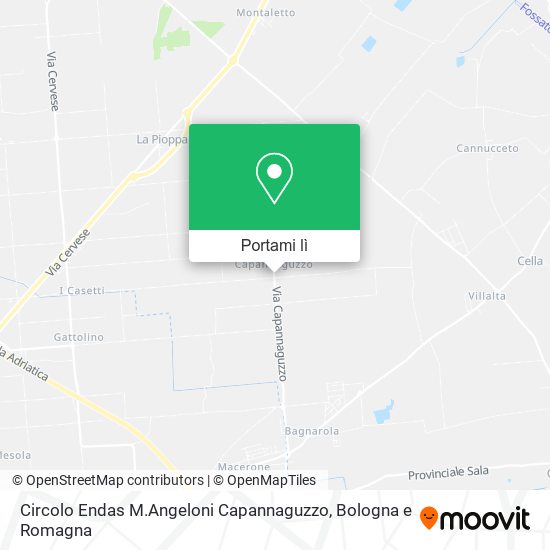 Mappa Circolo Endas M.Angeloni Capannaguzzo
