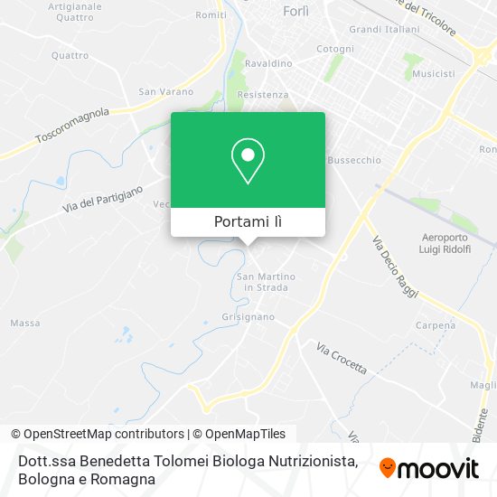 Mappa Dott.ssa Benedetta Tolomei Biologa Nutrizionista
