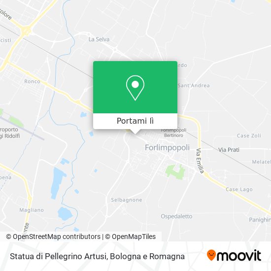 Mappa Statua di Pellegrino Artusi
