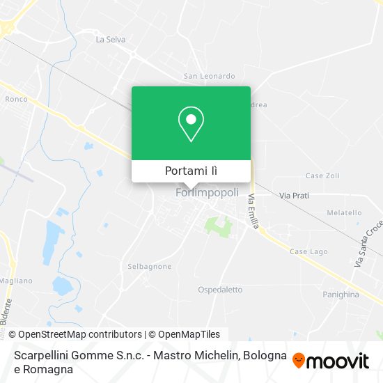 Mappa Scarpellini Gomme S.n.c. - Mastro Michelin