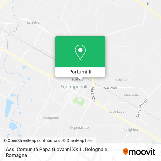 Mappa Ass. Comunità Papa Giovanni XXIII