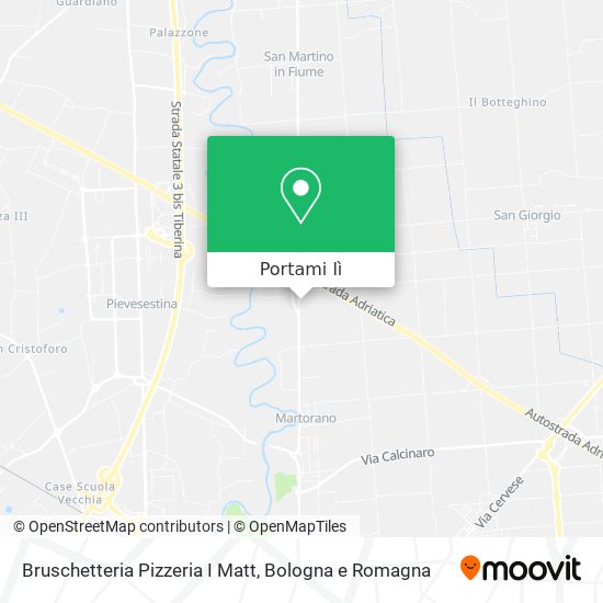 Mappa Bruschetteria Pizzeria I Matt
