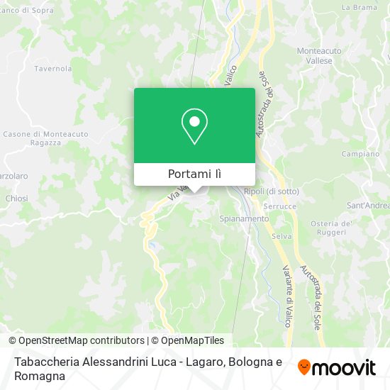 Mappa Tabaccheria Alessandrini Luca - Lagaro