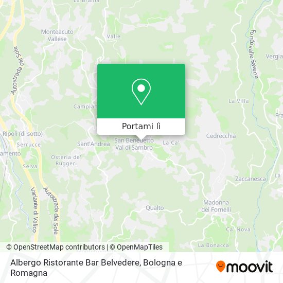 Mappa Albergo Ristorante Bar Belvedere