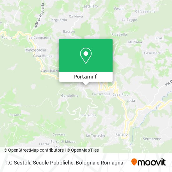 Mappa I.C Sestola Scuole Pubbliche